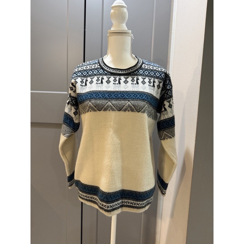 New Alpaca Wool Ecuador Sweater Medium Unisex
